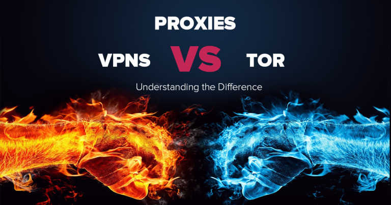 Proxy versus VPN versus Tor - vysvětlení rozdílů