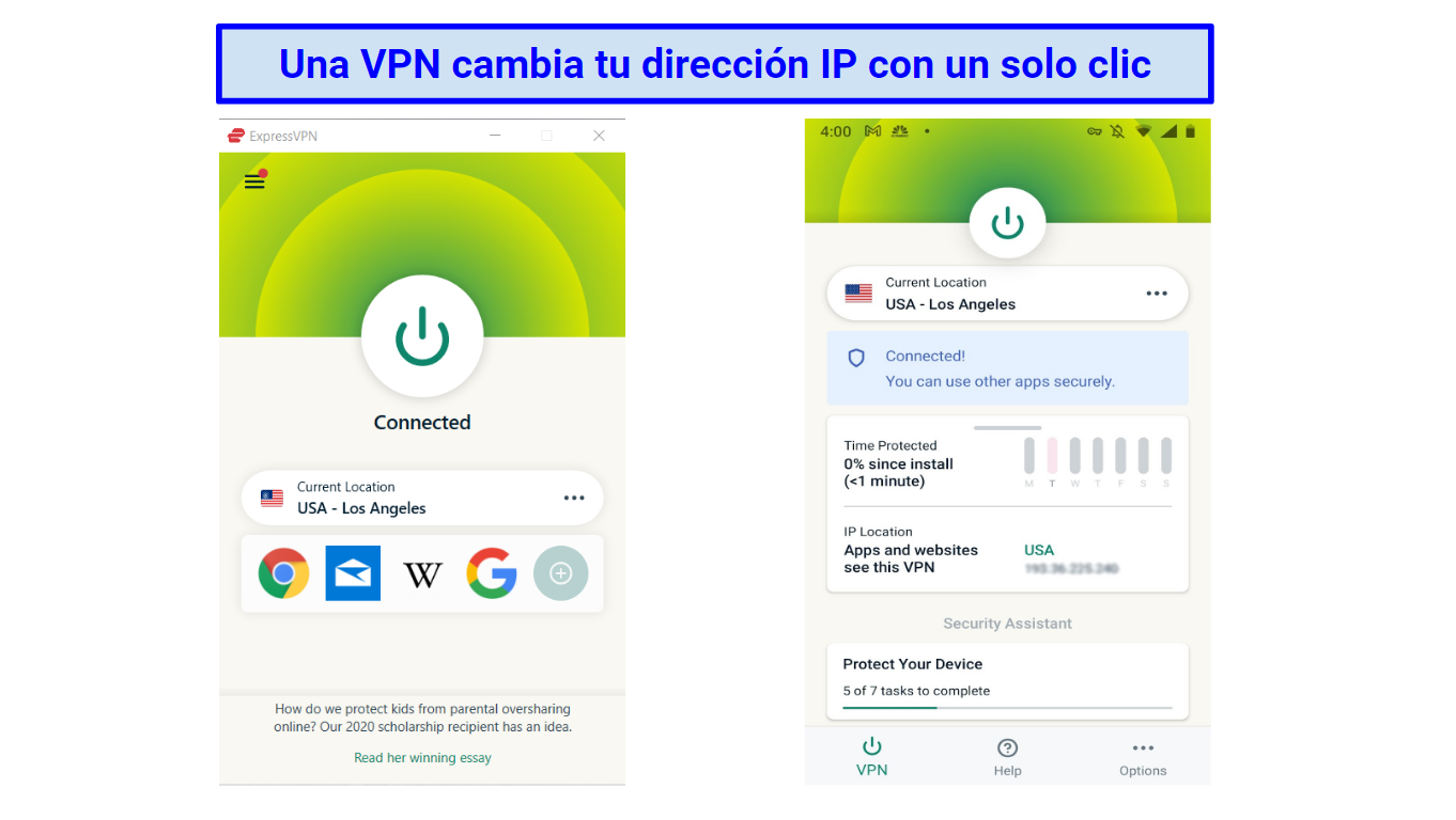 Graphic showing ExpressVPN apps