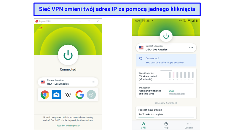 Graphic showing ExpressVPN apps