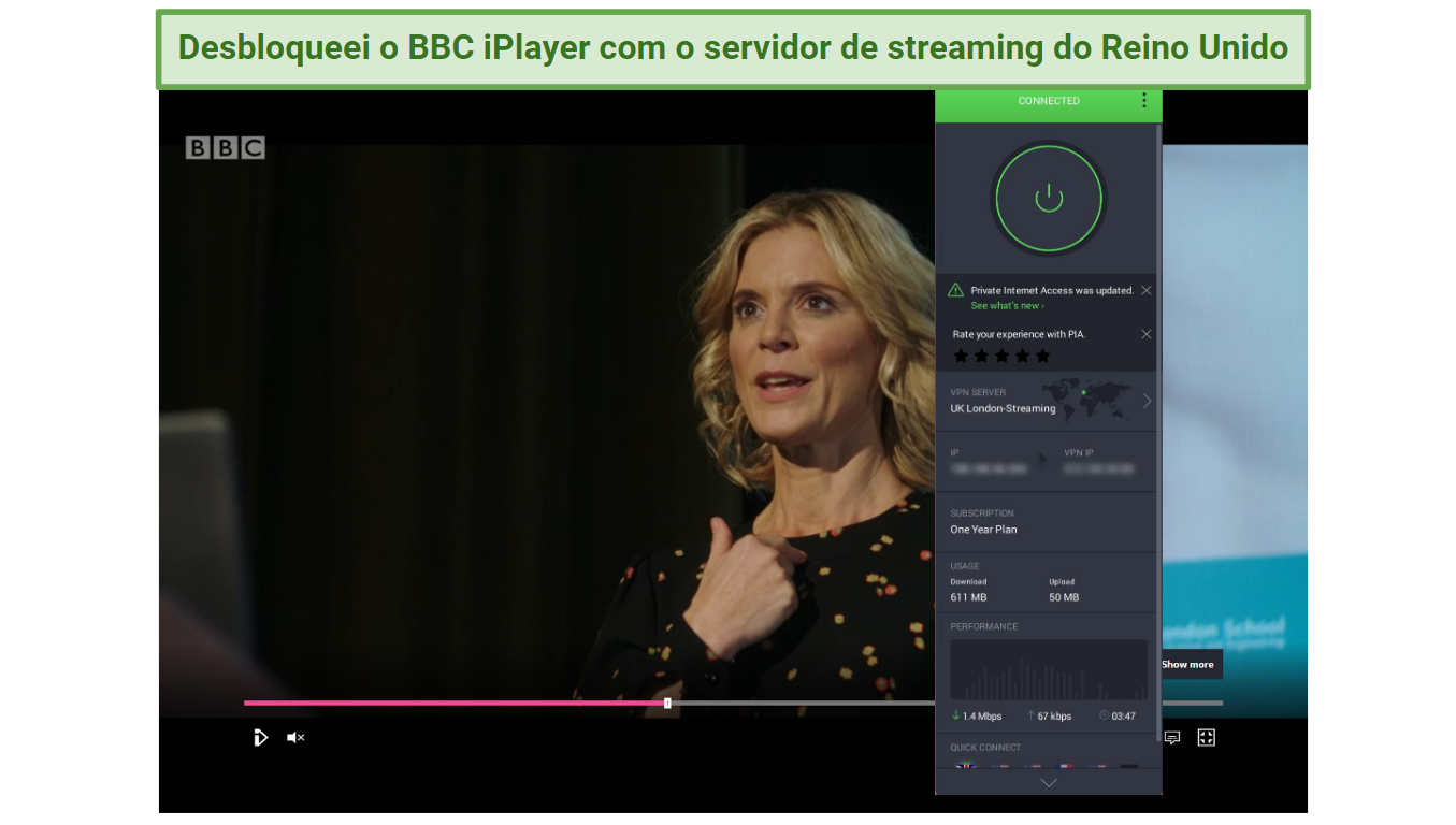 Screenshot of BBC iPlayer streaming Silent Witness unblocked with Private Internet Access