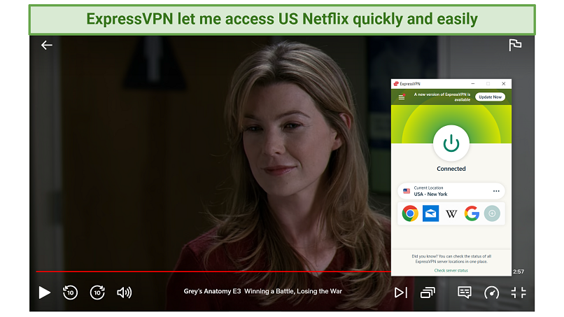 Watching Netflix US with ExpressVPN