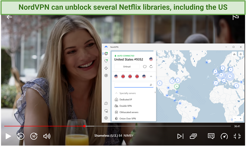 Unblocking Netflix US with NordVPN