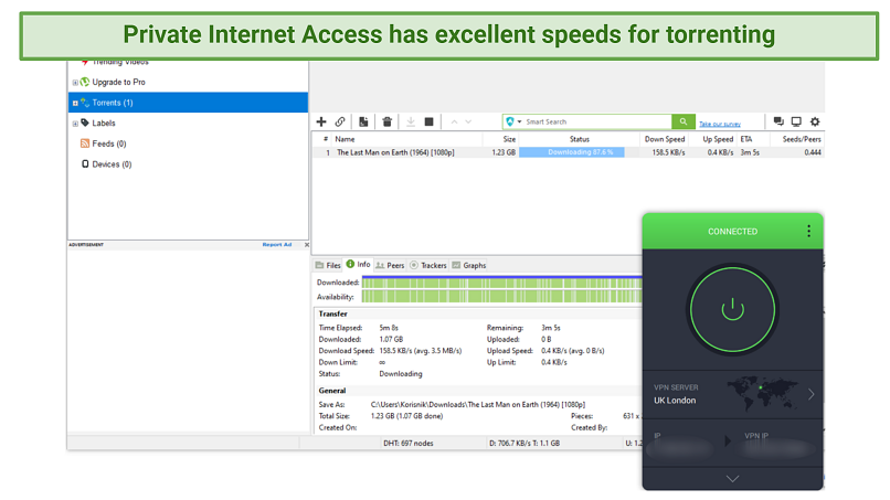 Download a torrent file with PIA